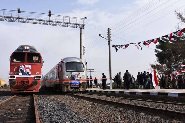 الخطوط الحديدية:  خط قطار دمشق حلب سيعود للعمل خلال هذا العام