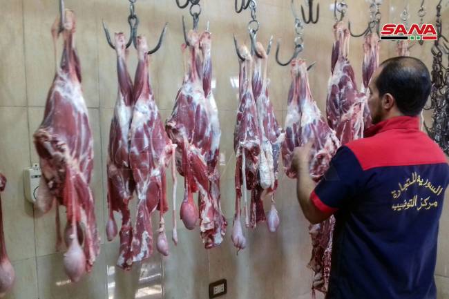 التموين تدرس بيع اللحوم الموجودة في صالات السورية للتجارة عبر البطاقة الذكية