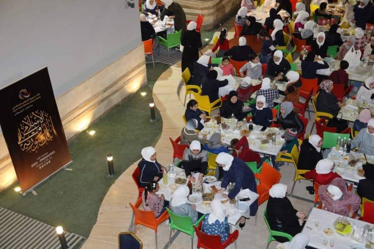 بنك سورية الدولي الإسلامي يشارك أطفال SOS وجمعية التميز مأدبة إفطار صائم 